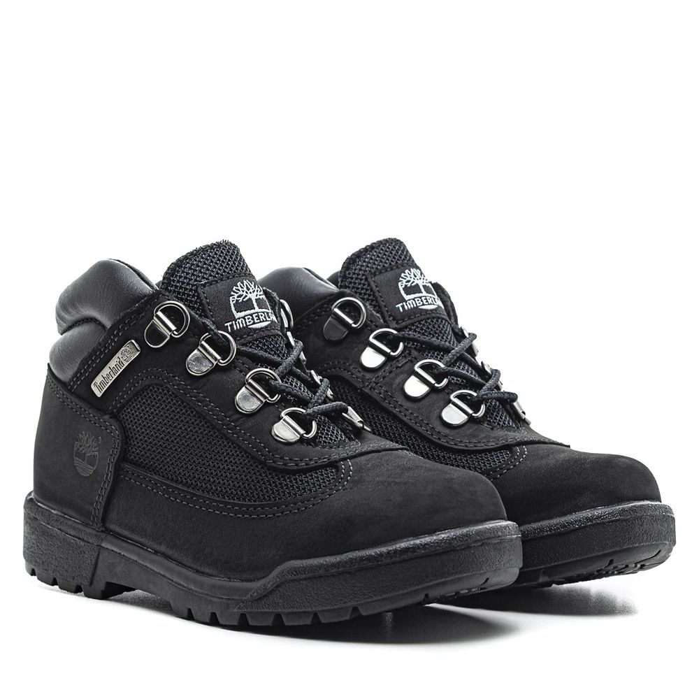 Bocanci De Zapada Timberland Copii Negrii - Youth Leather/Fabric Mid Field - Romania - OIEMYK804